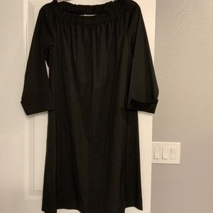 J.jill Size XS Black Off the Shoulder Dress